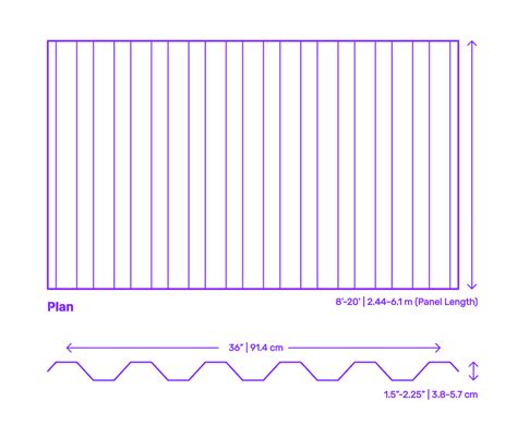 24 x 144 corrugated sheet metal stines|corrugated metal roof panels dimensions.